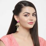 Buy Ferosh Gold Fiza Indo-Western Earrings - Purplle