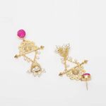 Buy Ferosh Gold Fiza Indo-Western Earrings - Purplle