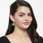 Buy Ferosh Dainty Oxidized Blush Jhumkas - Purplle
