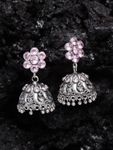 Buy Ferosh Dainty Oxidized Blush Jhumkas - Purplle