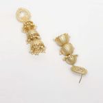Buy Ferosh Artistic Gold Multi Jhumka Earrings - Purplle