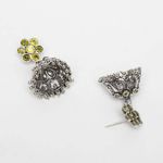 Buy Ferosh Dainty Oxidized Neon Jhumkas - Purplle