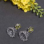 Buy Ferosh Dainty Oxidized Neon Jhumkas - Purplle