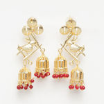 Buy Ferosh Nitika Gold Jhumka Earrings - Purplle