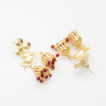 Buy Ferosh Nitika Gold Jhumka Earrings - Purplle