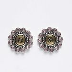Buy Ferosh Pink Gem Stones Embellished Stud Earrings - Purplle