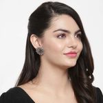 Buy Ferosh Pink Gem Stones Embellished Stud Earrings - Purplle