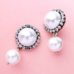 Buy Ferosh Iva Designer Pearl Stud-Drop Earrings for Women - Purplle