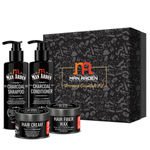 Buy Man Arden Charcoal Shampoo + Charcoal Conditioner + Hair Cream + Hair Fiber Wax - Purplle