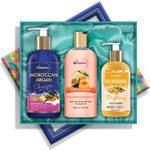 Buy St.Botanica Body Kit: Moroccan Argan Hair Shampoo + Peach & Avocado Shower Gel + Sunrise Brightening Facial Cleanser - Purplle