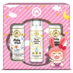 Buy Mom & World Baby Girl Kit - Wash + Baby Sunscreen Lotion + Baby Nourishing Lotion - Purplle