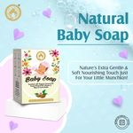 Buy Mom & World Natural Baby Soap Enriched with Organic Coconut Oil, Sweet Almond Oil, Vitamin E, Shea and Cocoa Butter, 125g - No SLS, Paraben, Mineral Oil - Purplle