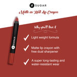Buy SUGAR Cosmetics Matte as Hell Crayon Lipsticks for Women | Lasts Up To 8+ Hours | Lip Crayon with Sharpener | 2.8gm - 23 Jessica Day - Purplle