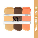Buy NY Bae Concealer Palette with Contour & Orange Color Corrector, For Fair - Wheatish Skin, Maskin' at Manhattan - Almond Pulitzer Light Show 8 (1.5 g X 3) - Purplle