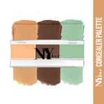 Buy NY Bae Concealer & Contour Palette with Green Color Corrector, For Fair Skin, Maskin' at Manhattan - Golden Pulitzer Light Show 11 (1.5 g X 3) - Purplle