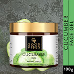 Buy Good Vibes Cucumber Moisturizing Face Gel | Cleansing, Calming, Soothing | No Parabens, No Sulphates, No Mineral Oil, No Animal Testing (100 g) - Purplle