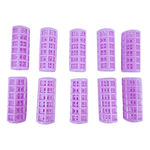 Buy Gorgio Professional Hair Roller Set (10 Pcs) GHR008 (Colour May Vary) - Purplle