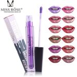 Buy Miss Rose Professional Make-Up Ultra Metallic Lipgloss (Waterproof, Longlasting) (5 ml) (7701-027M-28) - Purplle
