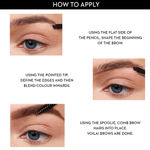 Buy SUGAR Cosmetics Arch Arrival Brow Definer | Brow Pencil with Spoolie | Lasts Upto 12hrs | Pigmented Eyebrow Pencil | Long Lasting & Natural Finish | 3.5gm - 04 Felix Onyx - Purplle