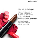 Buy FACES CANADA Weightless Creme Finish Lipstick - Dark Cocoa, 4 gm | Creamy Finish | Smooth Texture | Long Lasting Rich Color | Hydrated Lips | Vitamin E, Jojoba Oil, Shea Butter, Almond Oil - Purplle