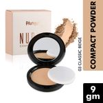 Buy O3+ Plunge Nudes Compact Powder Cover with Sponge and Mirror (03 CLASSIC BEIGE, 9 GM) - Purplle