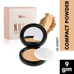 Buy O3+ Plunge Nudes Compact Powder Cover with Sponge and Mirror (02 SANDY, 9 GM) - Purplle