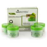Buy Sara Green Apple Facial Kit With All In 1 Cleanser Scrub Cream And Mask (200 g) - Purplle