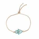Buy Ferosh Ailna Golden Devil Eye-Hand Bracelet - Purplle