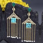 Buy Ferosh Moksh Tassel Designer Indo Western Earrings - Purplle