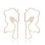 Buy Ferosh Golden Stylish Girl Earrings - Purplle