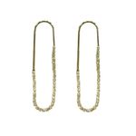 Buy Ferosh Stina pin Golden Diamond Earrings - Purplle