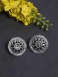Buy Ferosh Leela Black Oxidized Stud Earrings - Purplle