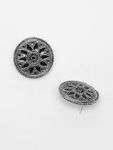 Buy Ferosh Leela Black Oxidized Stud Earrings - Purplle