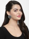 Buy Ferosh Leela Black Oxidized Stud Earrings - Purplle