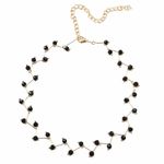 Buy Ferosh Black Pearl Choker Necklace - Purplle