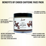 Buy Jeva Choco Caffeine Glow Face Mask with Argan & Aloe for normal/oily skin (100 g) - Purplle