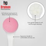 Buy Bronson Professional Face Cleansing Brush 2 In 1 For Cleansing & Exfoliation With Soft Bristles (Color May Vary) - 2 Pcs - Purplle