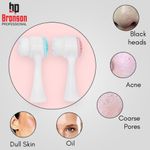 Buy Bronson Professional Face Cleansing Brush 2 In 1 For Cleansing & Exfoliation With Soft Bristles (Color May Vary) - 2 Pcs - Purplle