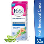 Buy Veet Hair Removal Cream for Sensitive Skin (32 g) Pack Of 3 - Purplle