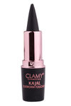 Buy Clamy Kajal Ultimate Black (Waterproof, Matte Black, Herbal Kohl) - Purplle