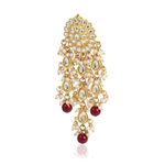 Buy Karatcart GoldPlated Fashion Red Dangler Stylish Fancy Party Wear Earrings With Maang-Tikka For Women - Purplle