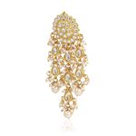 Buy Karatcart GoldPlated Fashion White Dangler Stylish Fancy Party Wear Earrings With Maang-Tikka For Women - Purplle