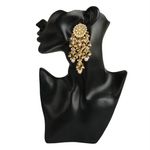 Buy Karatcart GoldPlated Fashion White Dangler Stylish Fancy Party Wear Earrings With Maang-Tikka For Women - Purplle