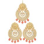Buy Karatcart GoldPlated Fashion Pink Chandbali Dangler Stylish Fancy Party Wear Earrings For Women - Purplle