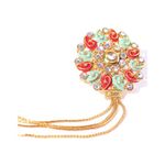 Buy Karatcart Women Green Gold-Plated Enamelled Adjustable Dual Finger Ring with Chain for Women - Purplle