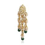 Buy Karatcart GoldPlated Green Beads Dangler Stylish Fancy Party Wear Earrings For Women - Purplle