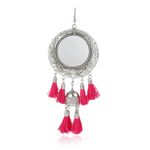 Buy Karatcart Jaipuri Designer Vintage Oxidised Silver Tribal Dangler Hanging Mirror Earring Antique Jewellery - Purplle