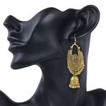 Buy Karatcart Jaipuri Designer Vintage Oxidised Silver Tribal Dangler Mirror Earring Antique Jewellery for Women - Purplle