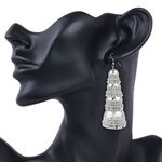 Buy Karatcart Jaipuri Designer Oxidised Silver Tribal Light Weighted Multi- layered Jhumki Earring for Women - Purplle