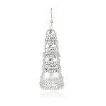 Buy Karatcart Jaipuri Designer Oxidised Silver Tribal Light Weighted Multi- layered Jhumki Earring for Women - Purplle